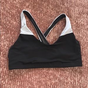 Victoria’s Secret sports bra - black & silver